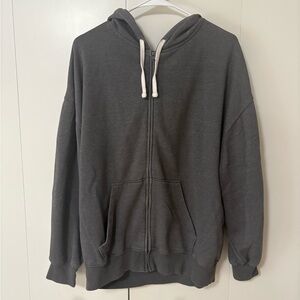 Target Women's Gray Zip-Up Hoodie